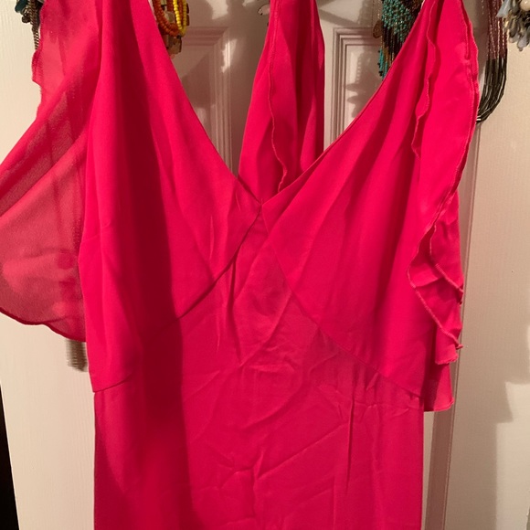 Frill cold shoulder maxi dress NEW - Picture 6 of 8